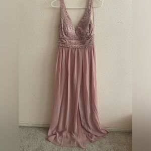 Long Baby Pink Dress